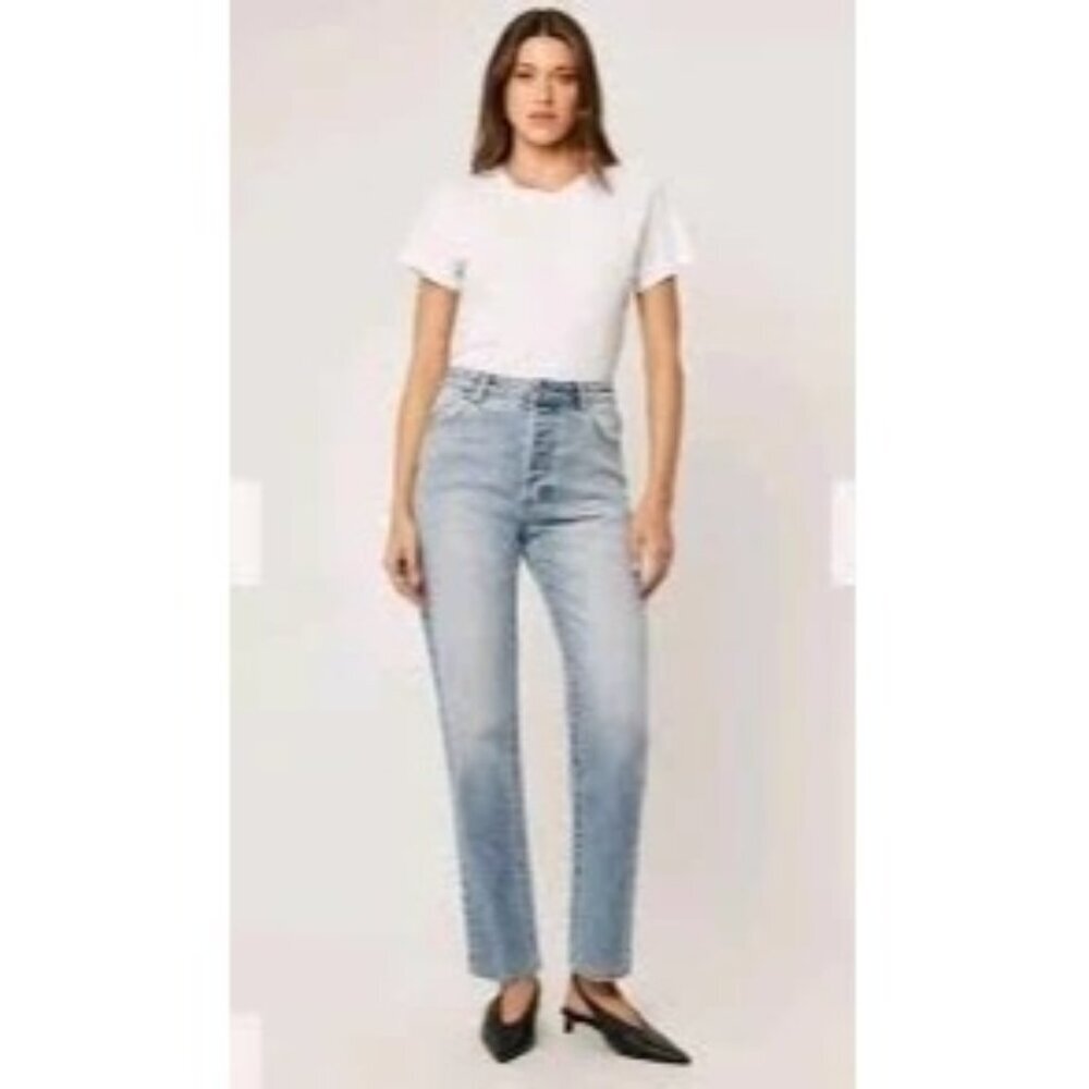 Rolla's Dusters High Rise Slim Lightwash Jeans Size 26 Western Cowgirl Casual - Picture 1 of 9